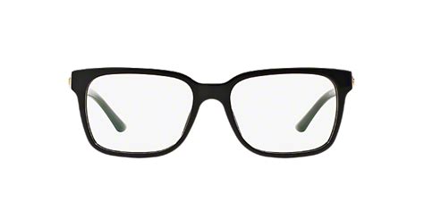 versace black square frames discontinue|Versace Eyeglasses by LensCrafters .